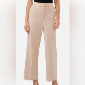 Elegant Women's Tan  NORDSTROM HALOGEN High Waist Wide Leg Pants 20W NEW